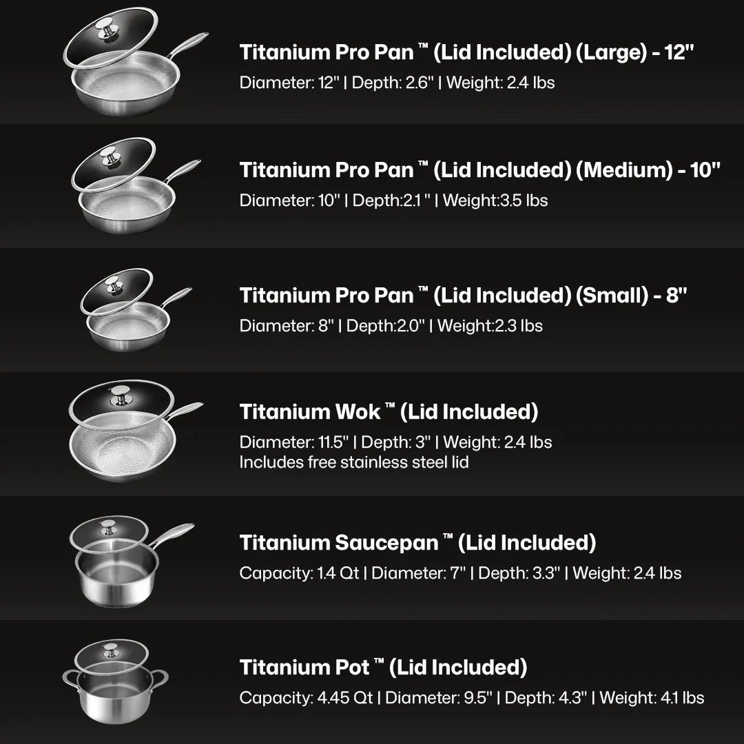 Titanium 12-Piece Cookware System™