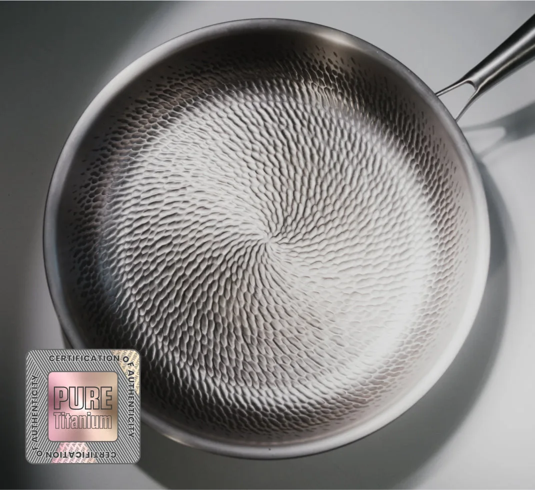 Pure titanium pan