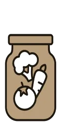Storing in bottle icon