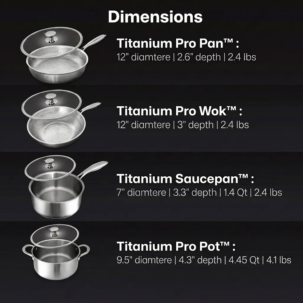 Titanium 8-Piece Cookware System™